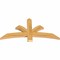 Ekena Millwork Davenport Rough Sawn Timber Gable Bracket, Western Red Cedar, 48"W x 24"H x 2"D x 4"F, 12/12 Pitch GBW048X24X0204DAV00RWR - alternate 4